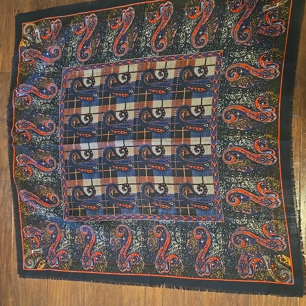 Vintage Paisley Mixed Pattern Scarf